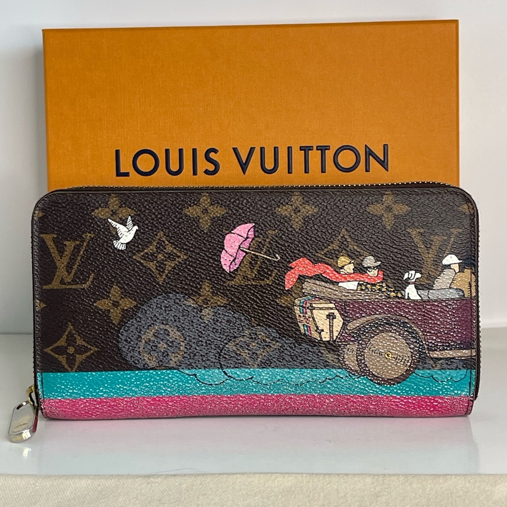 Louis Vuitton LV Long Wallet Brown Monogram with dust bag, box and ribbon